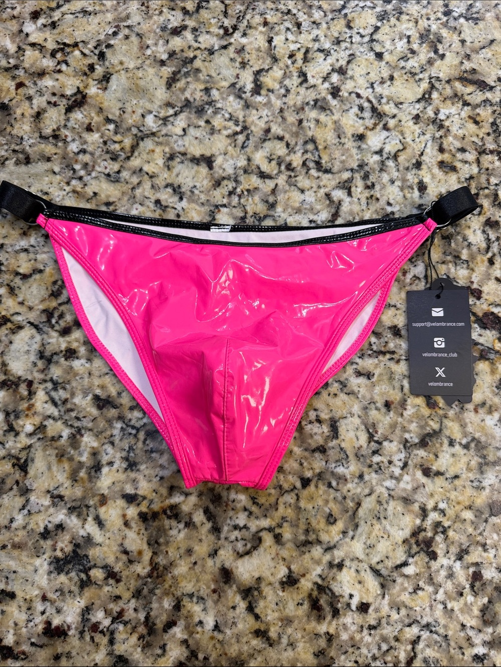 Hot Pink Shiny Men's Brief